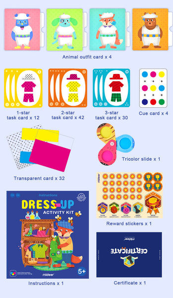 Dress Up Activity Kit | Color Pattern Matching Game