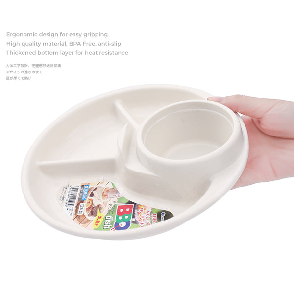 Japanese Divided Plate | Microwaveable, Unbreakable