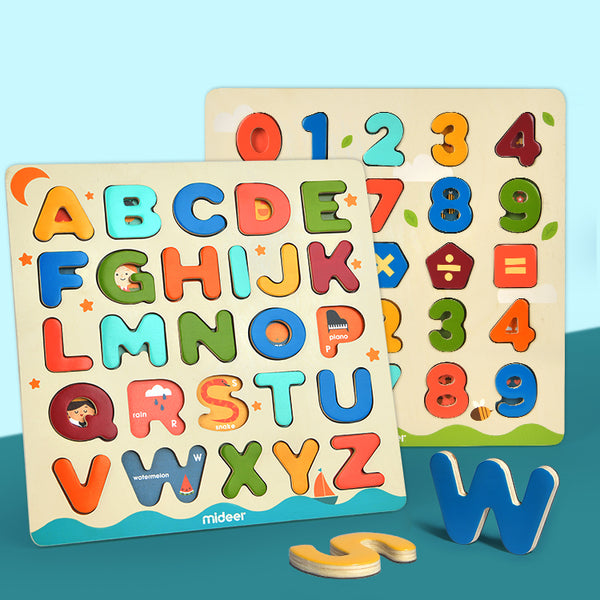 Wooden Magnetic Alphabet Board