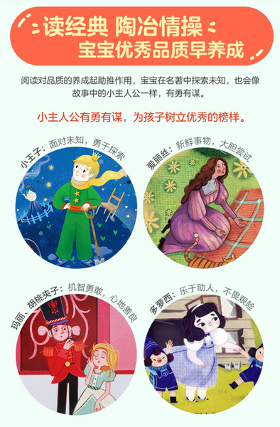 揭秘小世界 童话4册：《小王子》《胡桃夹子》《爱丽丝梦游仙境》《绿野仙踪》